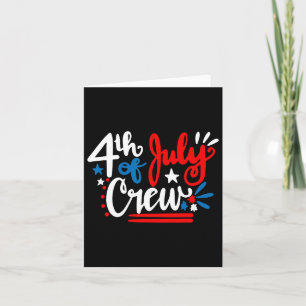 Juli Crew Shirt Unabhängigkeitstag Familie Matchin Karte