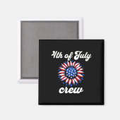 Juli Crew US-Flagge Magnet (Vorderseite/Rückseite)