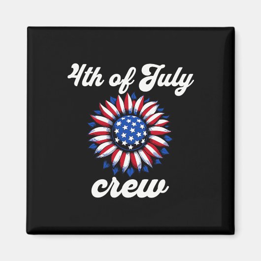 Juli Crew US-Flagge Magnet (Vorne)