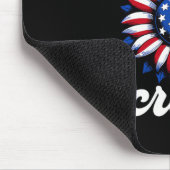 Juli Crew US-Flagge Mousepad (Ecke)