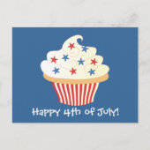 Juli Cupcake Postkarte (Vorderseite)