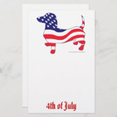 Juli Dackel Briefpapier (Vorne/Hinten)