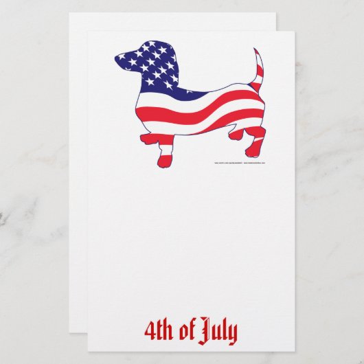 Juli Dackel Briefpapier (Vorne/Hinten)