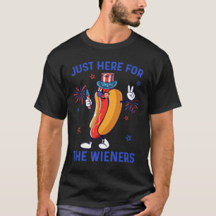 Juli Dackeln US-amerikanische Flagge Patriotische  T-Shirt