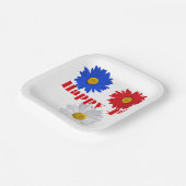 Juli Daisies Pappteller (Gewinkelt)