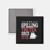 Juli, das Tee seit 1773 verteilen Magnet (Vorderseite/Rückseite)