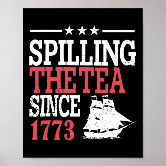Juli, das Tee seit 1773 verteilen Poster (Vorne)