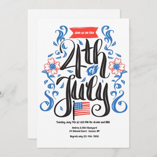 Juli Einladung (Vorne/Hinten)