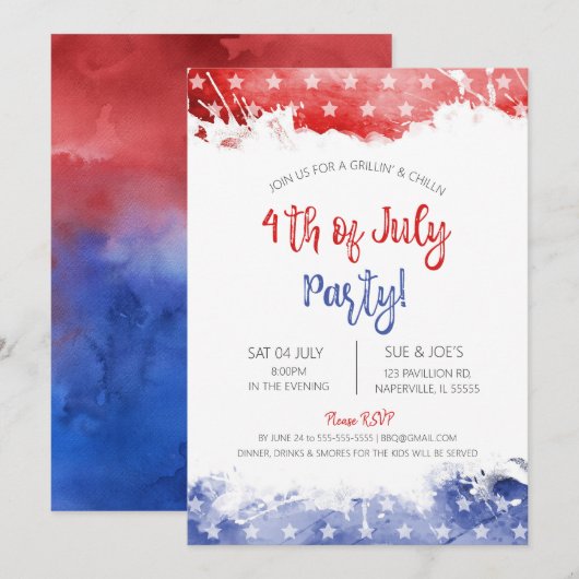 Juli Einladung (Vorne/Hinten)