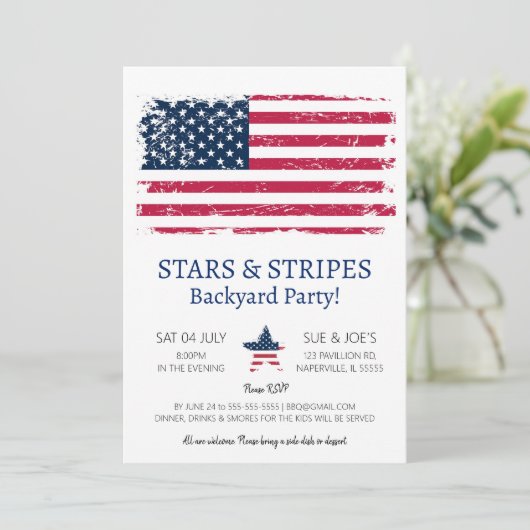 Juli Einladung (Stehend Vorderseite)