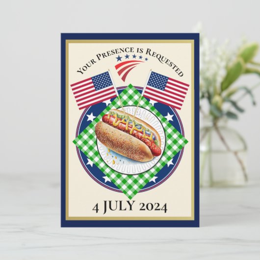 Juli Einladung (Stehend Vorderseite)