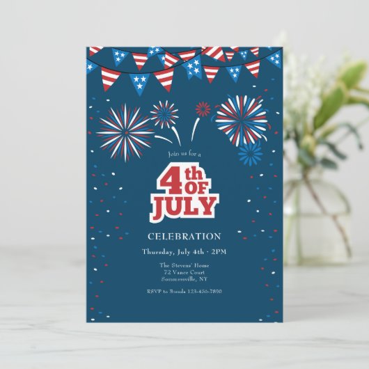 Juli Einladung (Stehend Vorderseite)