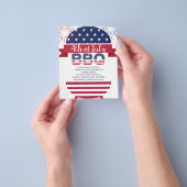 Juli Einladung der US Flagge Grillen Flyer (Gruppe)