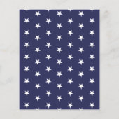 Juli Einladung der US Flagge Grillen Flyer (Hinten)