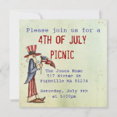 Juli Einladung Picnic (Rückseite)