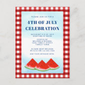 Juli Einladung Postkarte (Vorderseite)