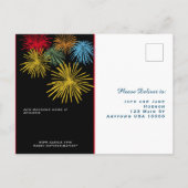 Juli Einladung Postkarte (Rückseite)