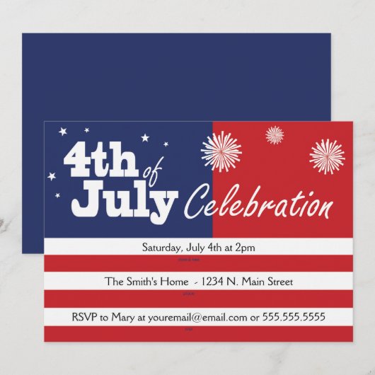 Juli - Einladungen (Vorne/Hinten)