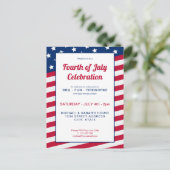 Juli Einladungspostkarte (Stehend Vorderseite)