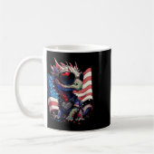 Juli Fahne des Patriotischen Drachen Kaffeetasse (Links)