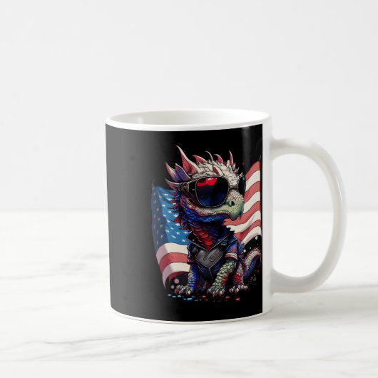 Juli Fahne des Patriotischen Drachen Kaffeetasse (Rechts)