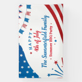 Juli Familiensommer GRILLEN Party Banner (Vertikal)