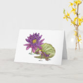 Juli-Fee-Geburtstag Karte (Gelbe Blume)