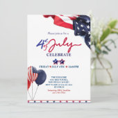 Juli - Feier Einladung (Stehend Vorderseite)