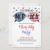 Juli - Feier Einladung (Vorderseite)