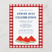 Juli - Feier Einladungspostkarte (Vorderseite)