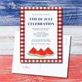 Juli - Feier Einladungspostkarte