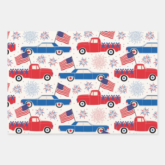 Juli - Feier Geschenkpapier Set (Vorderseite 3)