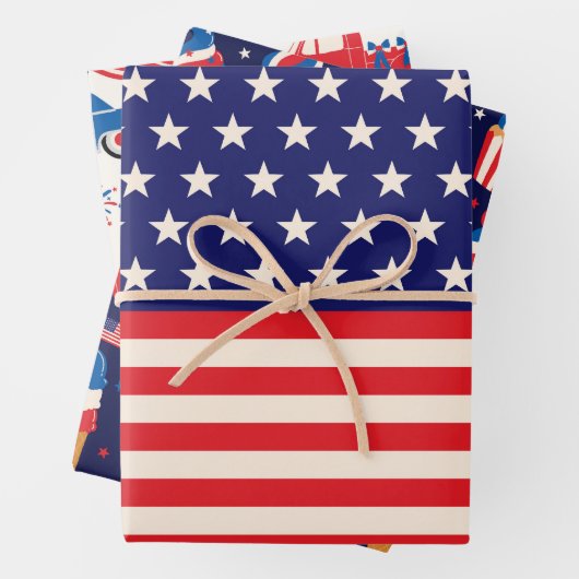 Juli - Feier Geschenkpapier Set (Beispiel)