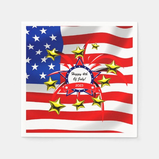 Juli feiert Napkin Serviette (Vorderseite)