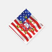 Juli feiert Napkin Serviette (Ecke)