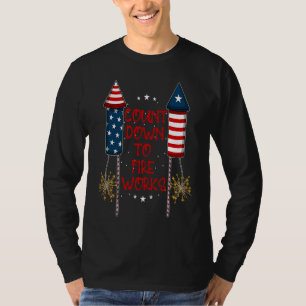 Juli Feuerwerk Drinks Party Familienfreunde Pat T-Shirt