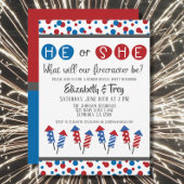 Juli Firecracker-Bericht über das Geschlecht von K Einladung