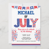 Juli, Firecracker Einladung (Vorderseite)