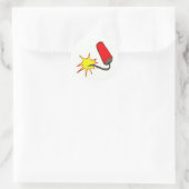 Juli Firecracker Runder Aufkleber (Tasche)