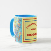 JULI FIREWORKS ROBOT, FIRECRACKER STEAMPUNK TASSE (Vorderseite Links)