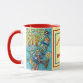 JULI FIREWORKS ROBOT, FIRECRACKER STEAMPUNK TASSE (Links)