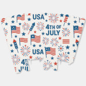 Juli 🇺 🇸 | Fireworks, USA Flag & Stars Geschenkschachtel (Ungeklappt)