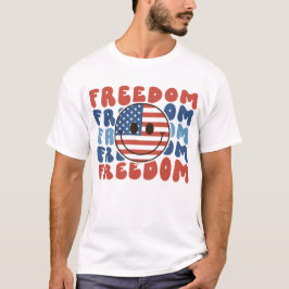 JULI FREEDOM SMILEY TYPOGRAPHIE T-Shirt