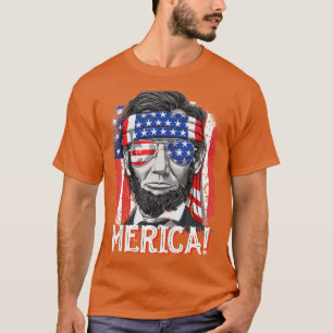 Juli für Merica Abe Lincoln T-Shirt