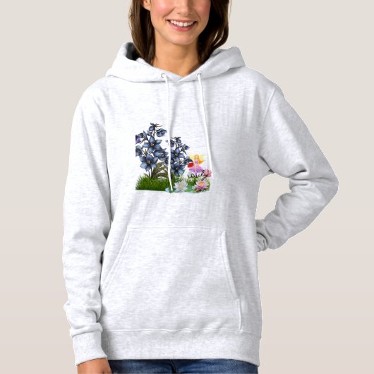 Juli Geburtstag Blume und Stone T - Shirt (Vorderseite)