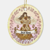 Juli Geburtstag Engel Geburtstag Zollschmuck Keramik Ornament (Links)