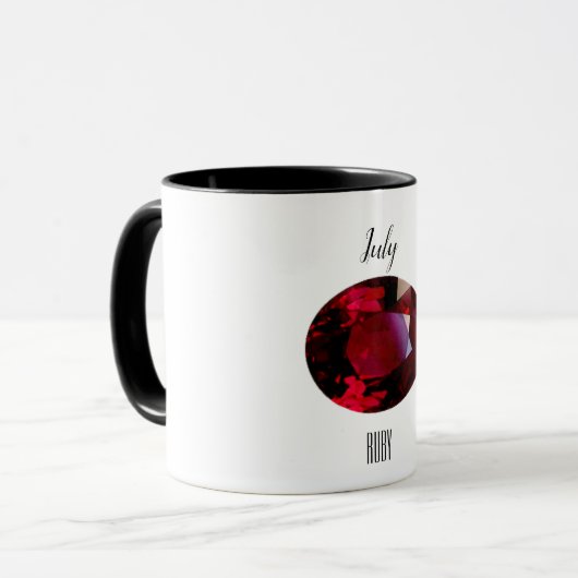 Juli Geburtstag Tasse (Vorderseite Links)