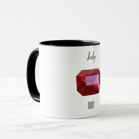 Juli Geburtstag Tasse (Vorderseite Links)