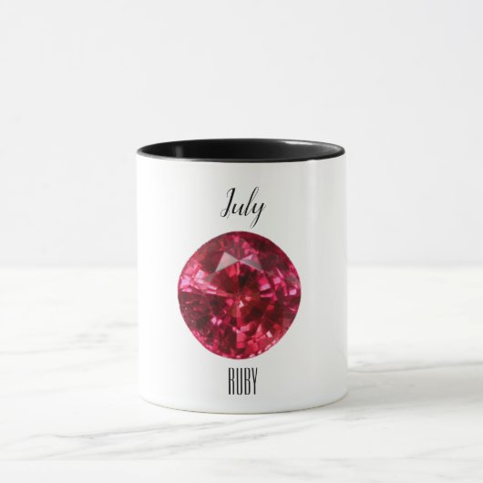 Juli Geburtstag Tasse (Zentrum)