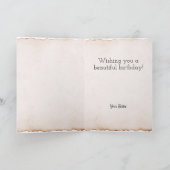 Juli Geburtstags-Blume Fotokarte Karte (Innenseite)